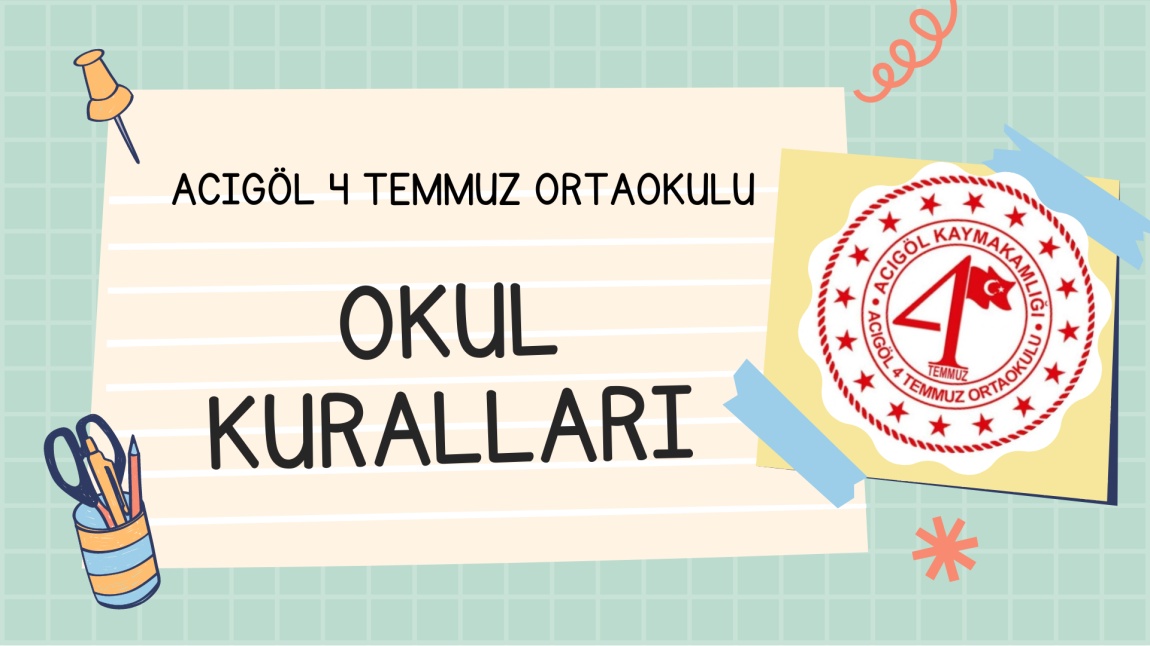 ÖĞRENCİLERİMİZİN KATILIMIYLA OKUL KURALLARIMIZI BELİRLEDİK